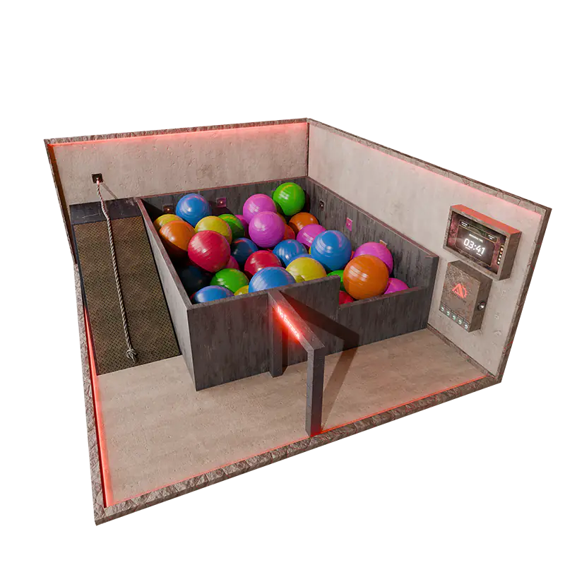 Mission Bubble Bobble in der Agent Factory Dorsten – Raum-Ansicht