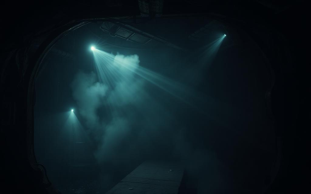Intensive cineastische Atmosphäre in einem Escape Room