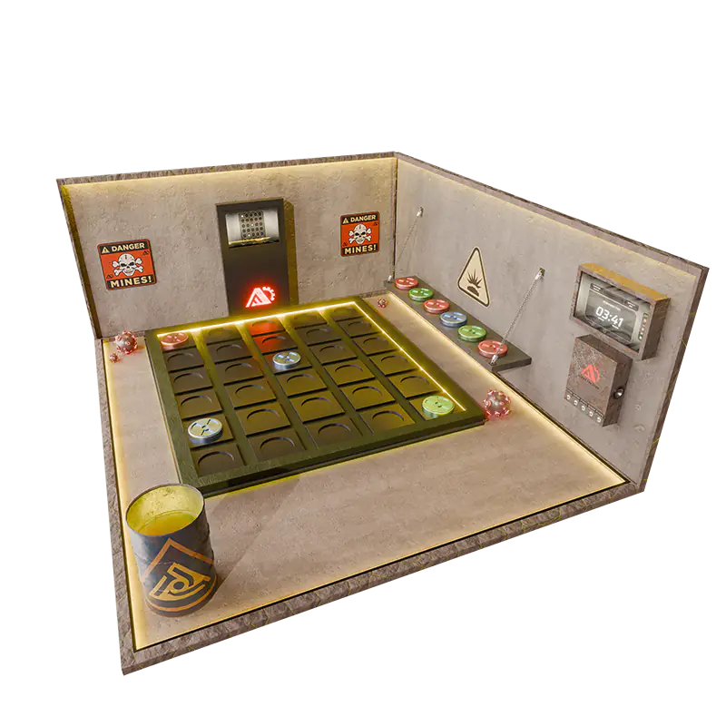 Mission The Minefield in der Agent Factory Hamm – Raum-Ansicht
