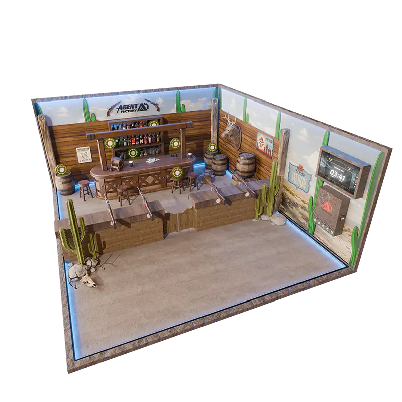 Mission Wild West Wars in der Agent Factory Hamm – Raum-Ansicht